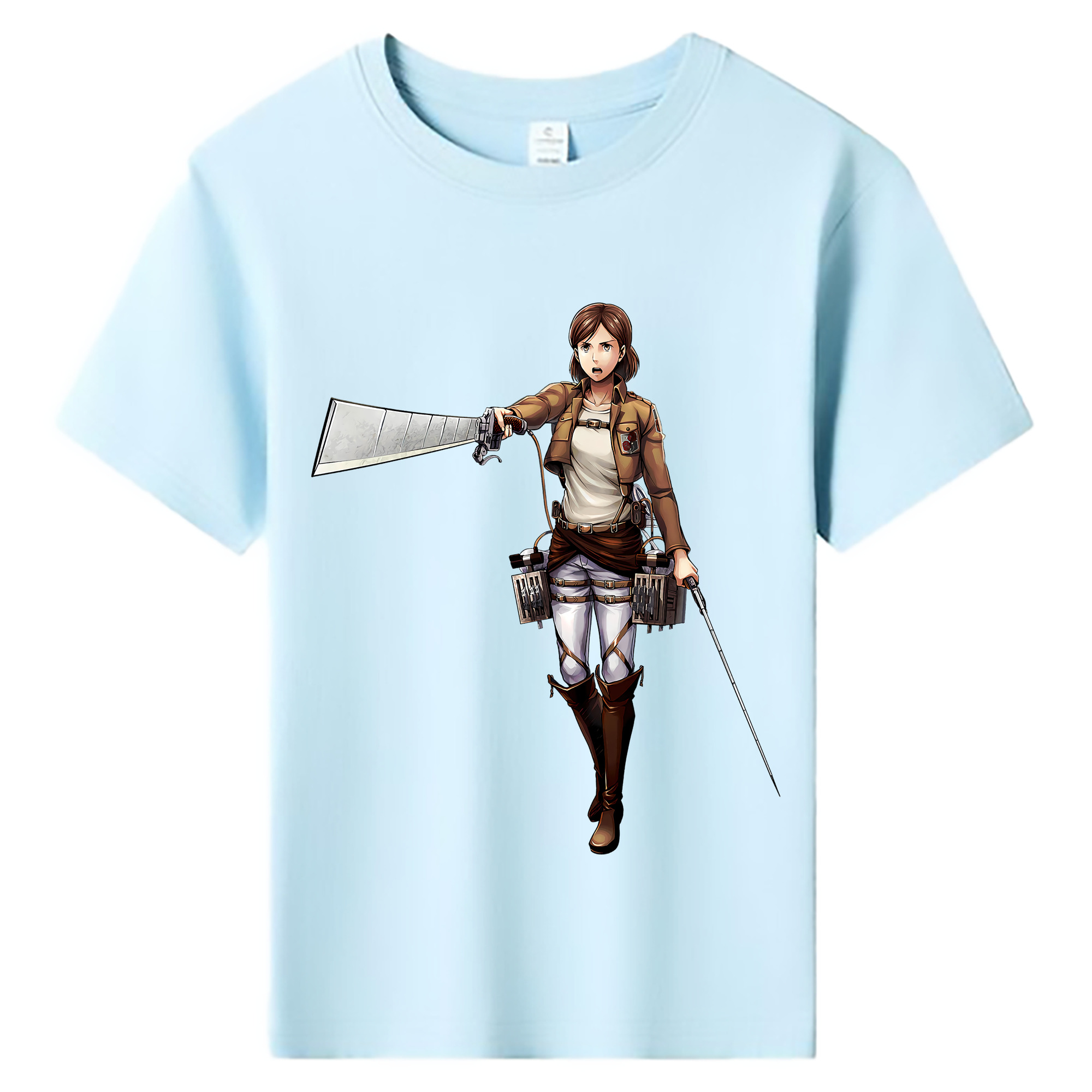 （画像用） 進撃の巨人 Attack on Titan 綿100％キッズTシャツ（フロントプリント）